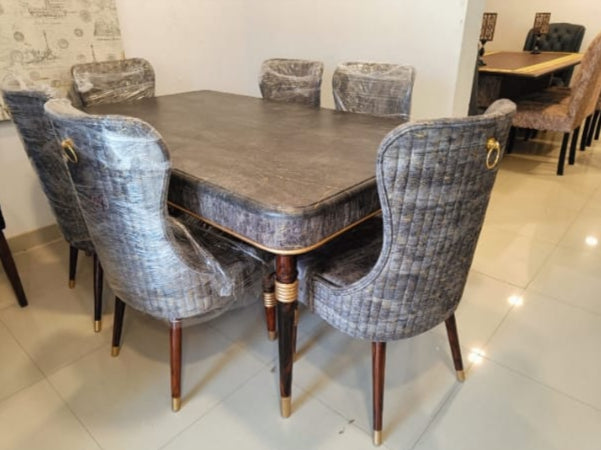 Light Magenta Chairs with Matching Table - Rafay's Interior