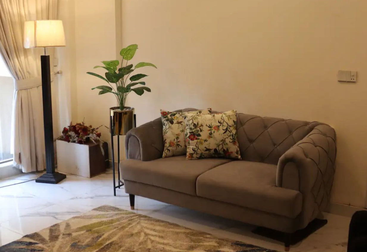 Brown 2-Seater Sofa – Rafay's Interior