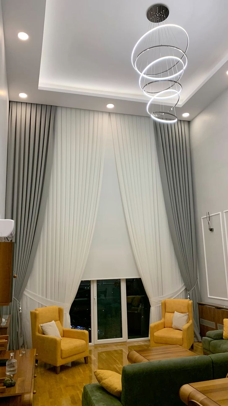 Elegant White and Grey Curtains – Rafay's Interior