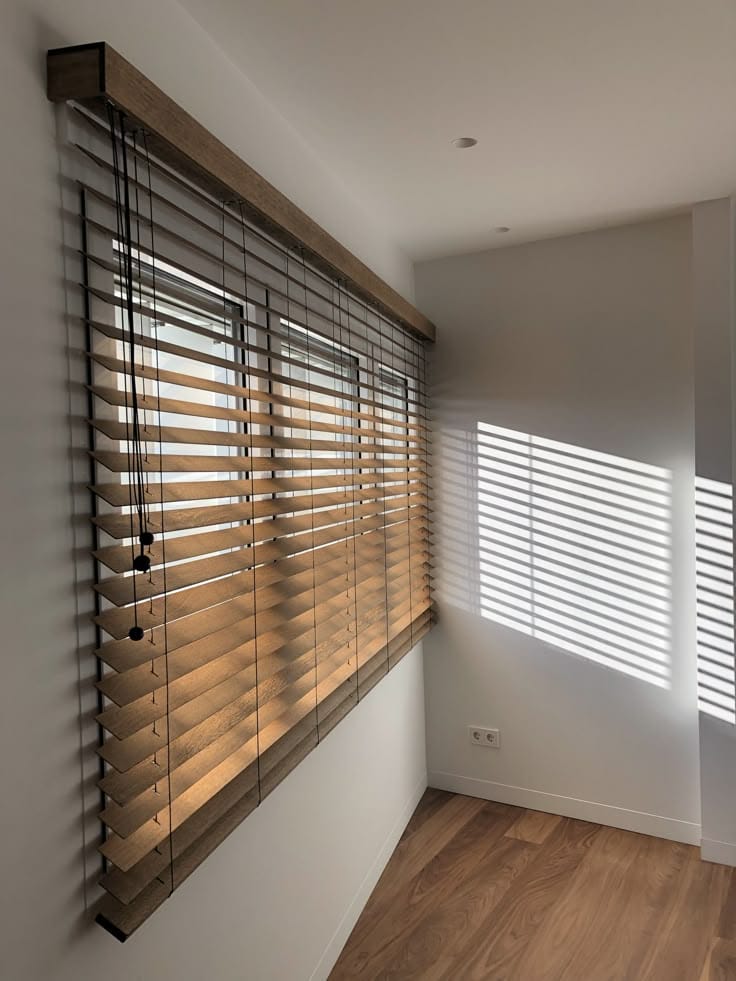 Natural Charm Wooden Slat Blinds - Rafay's Interior
