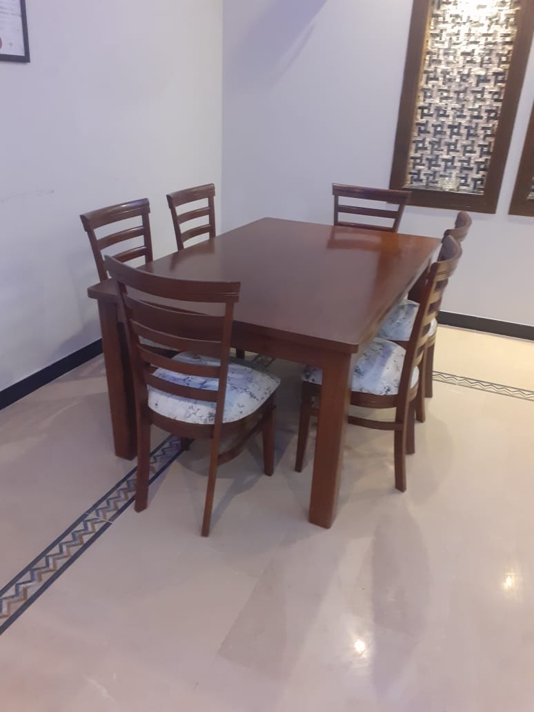 Timeless Elegance Solid Wood Dining Table - Rafay's Interior