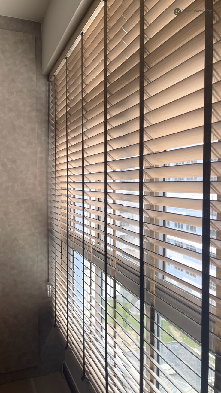 Elegant Thin White Blinds - Rafay's Interior